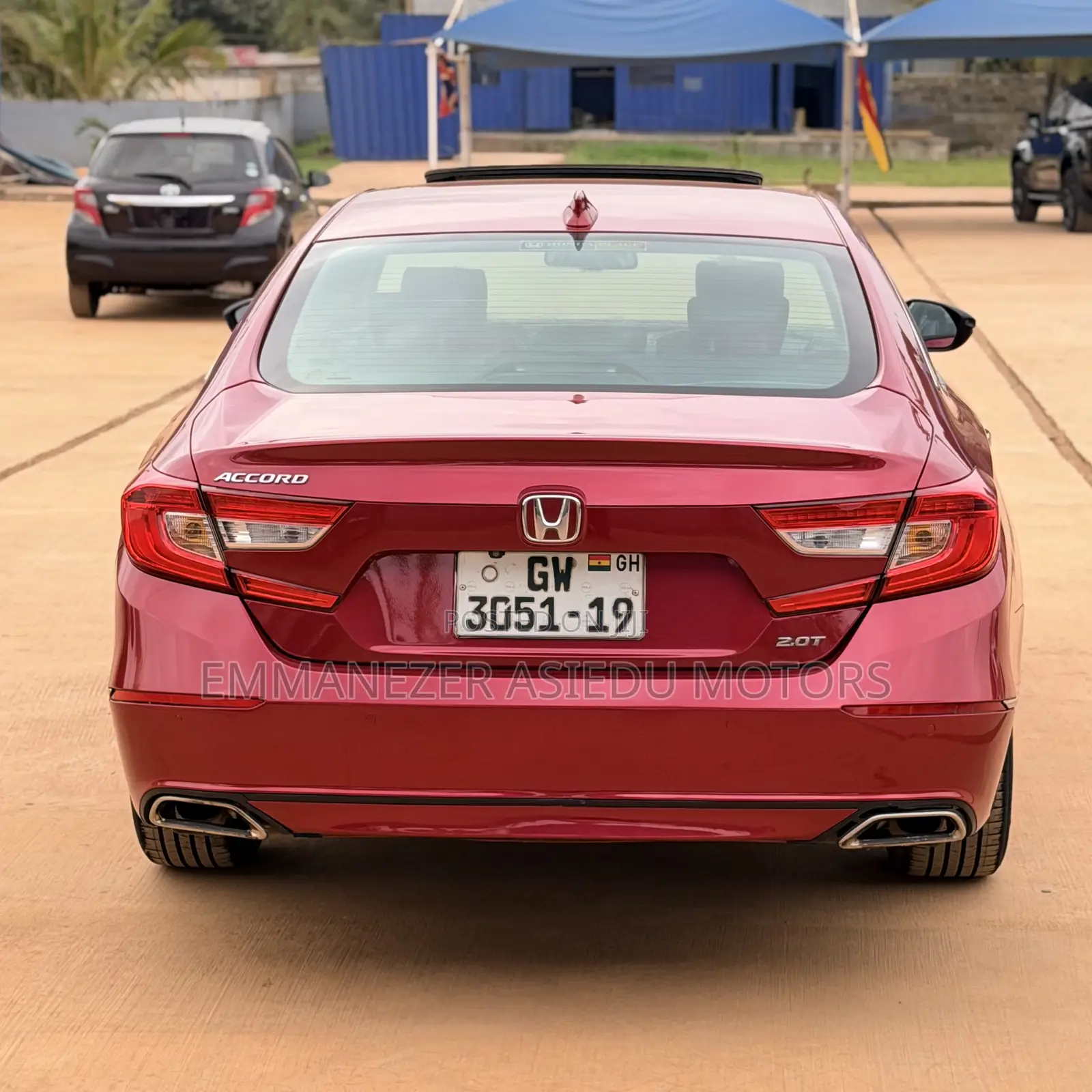 Honda Accord Sport (2.0L 4cyl Turbo 6M) 2019 Burgundy