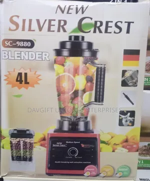 Original 4L Capacity Double Cup Silver Crest Blender
