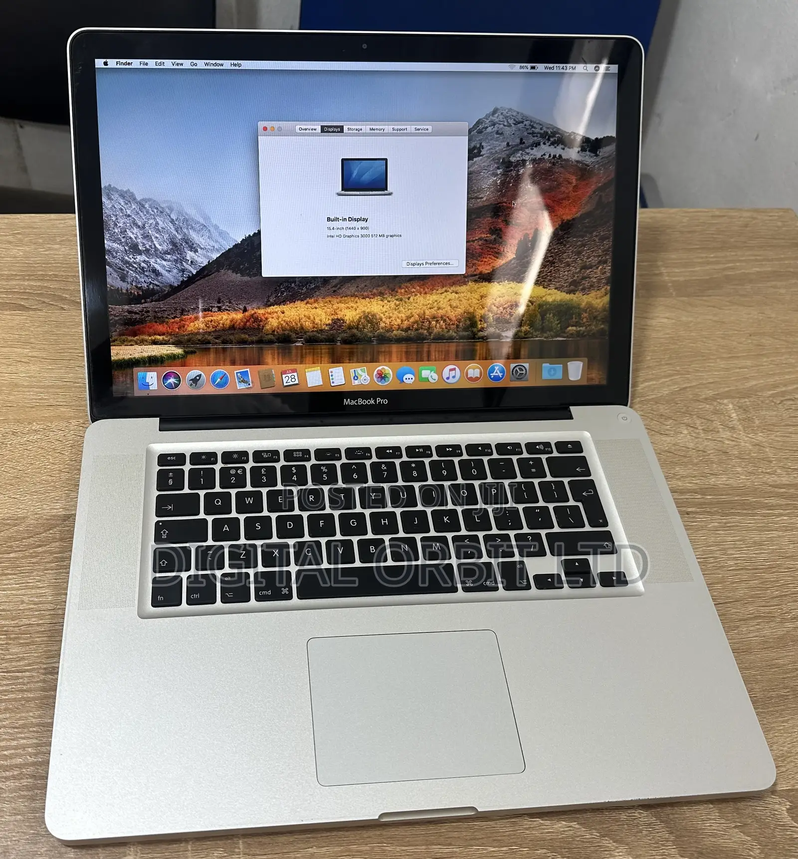 Laptop Apple MacBook Pro 2012 8GB Intel Core i7 HDD 500GB