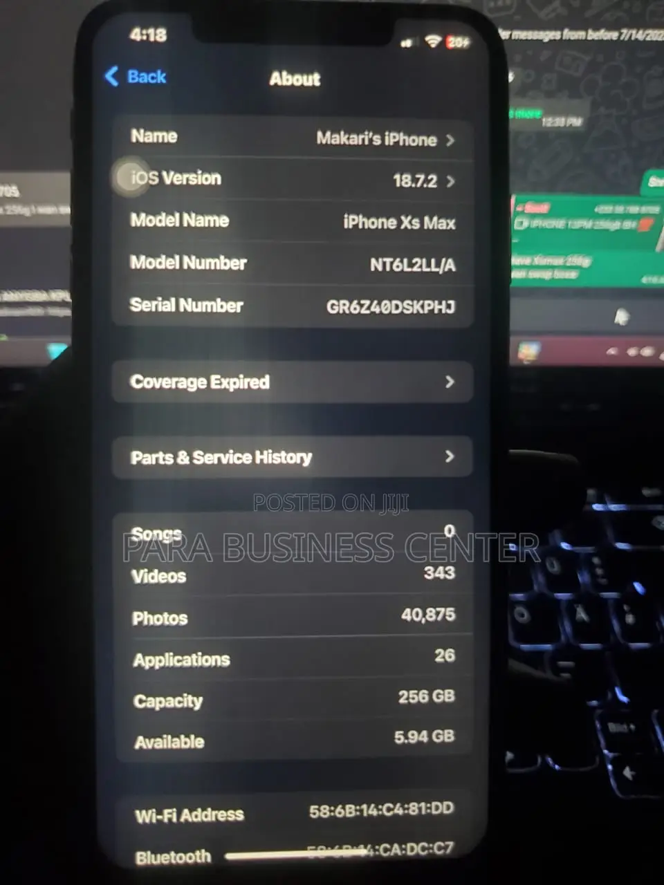 Apple iPhone XS Max 256 GB Gold