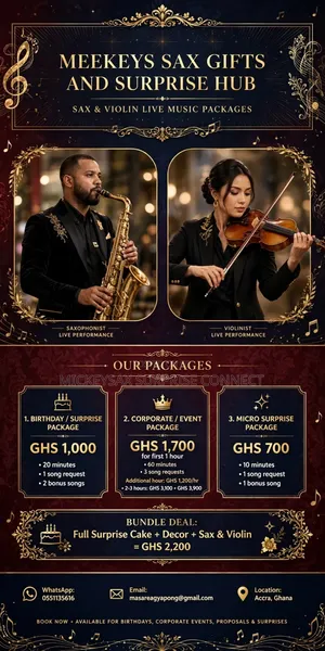 Violinist and Saxophonist