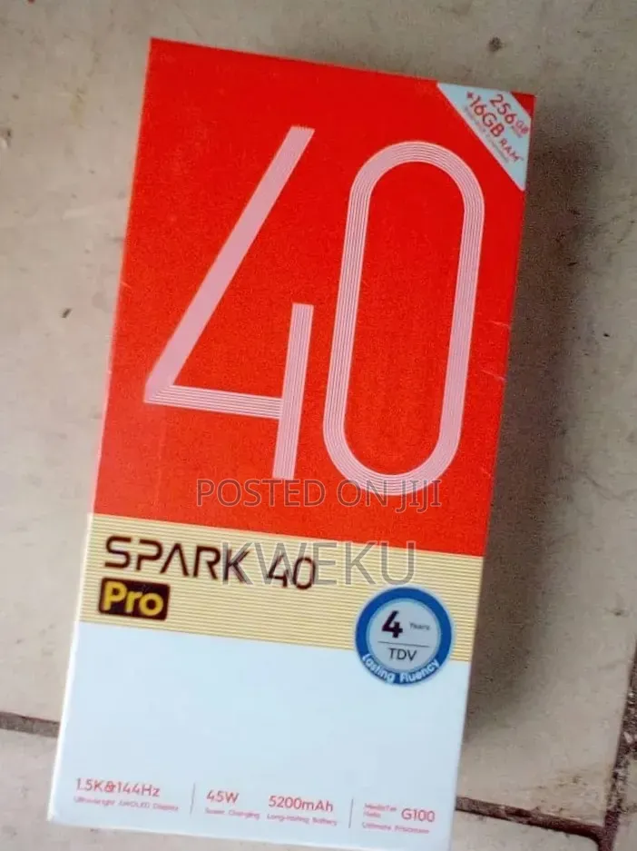 New Tecno Spark 40 Pro 256 GB Blue