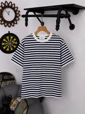 Men’s Stylish Striped Crew-Neck T-Shirts
