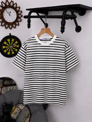 Men’s Stylish Striped Crew-Neck T-Shirts