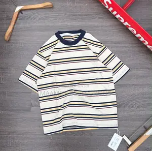 Trendy Men’s Striped Casual Tee