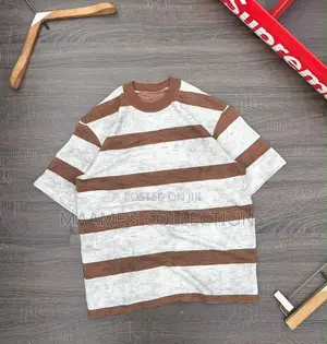 Trendy Men’s Striped Casual Tee
