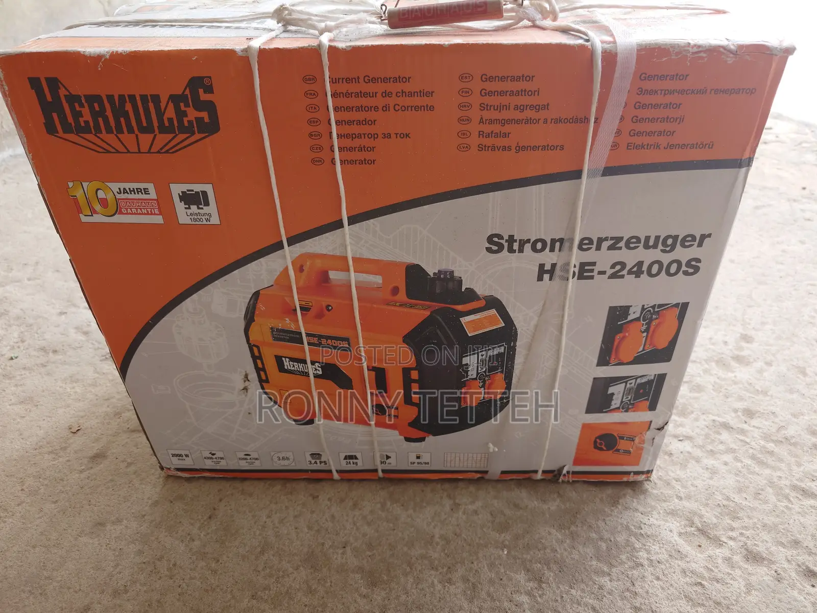 High Efficiency Generator 2000W Imported From Germany! Brand New