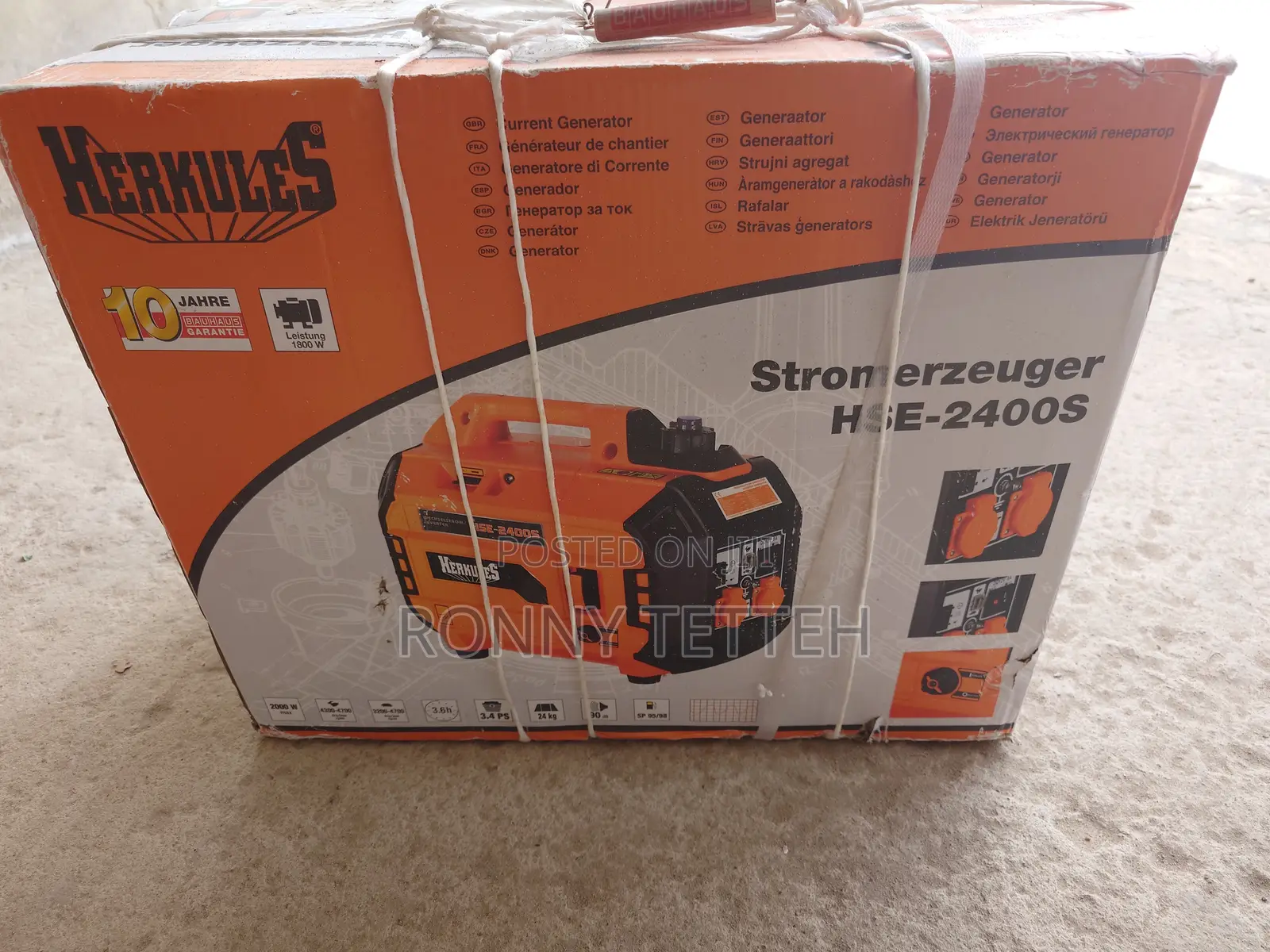 High Efficiency Generator 2000W Imported From Germany! Brand New