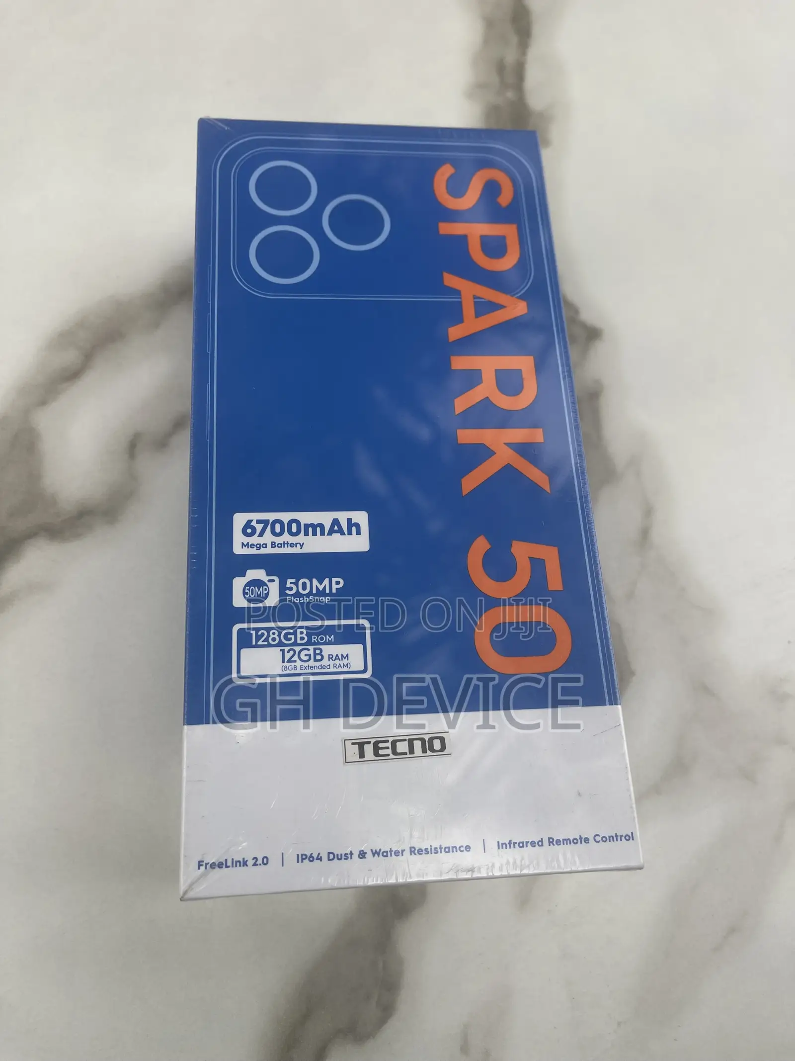 New Tecno Spark 50 128 GB Black