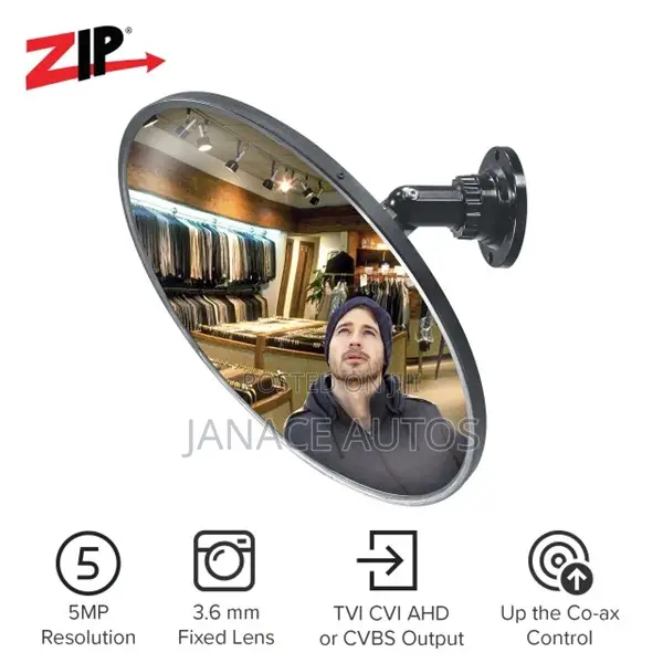 Co-Ax 3.6mm 5MP 12" Covert Retail Mirror