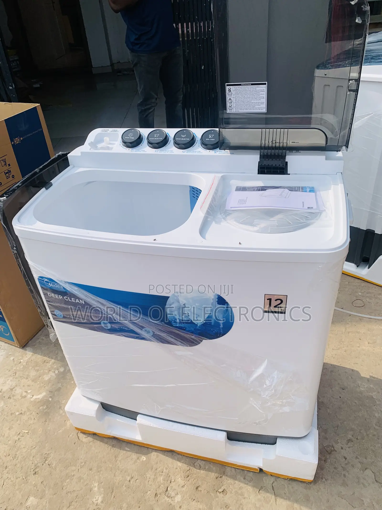 12kg Top Load Twintub Semi Automatic Midea