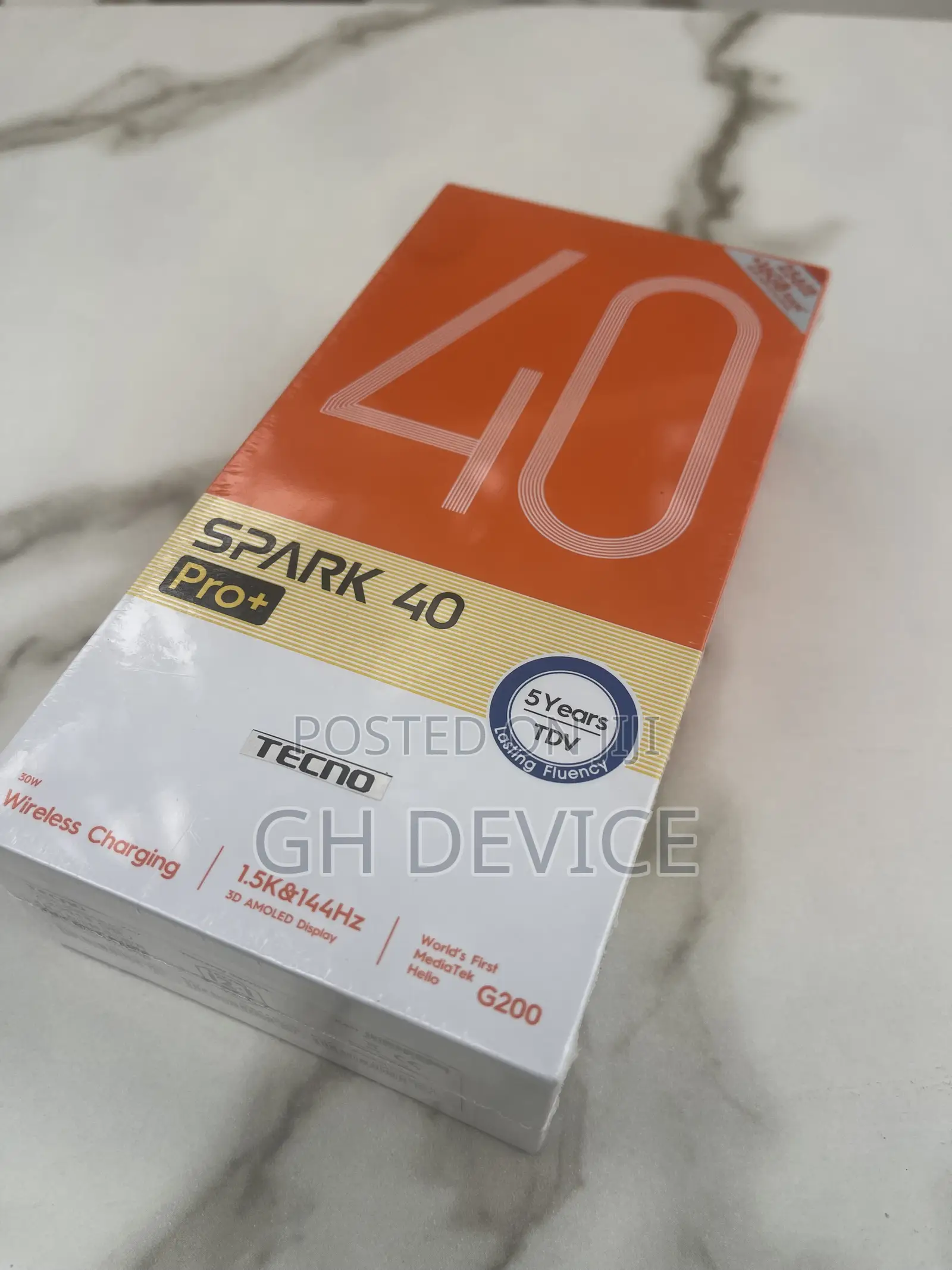 New Tecno Spark 40 Pro+ 256 GB Black