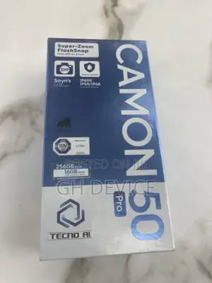 New Tecno Camon 50 Pro 256 GB Black