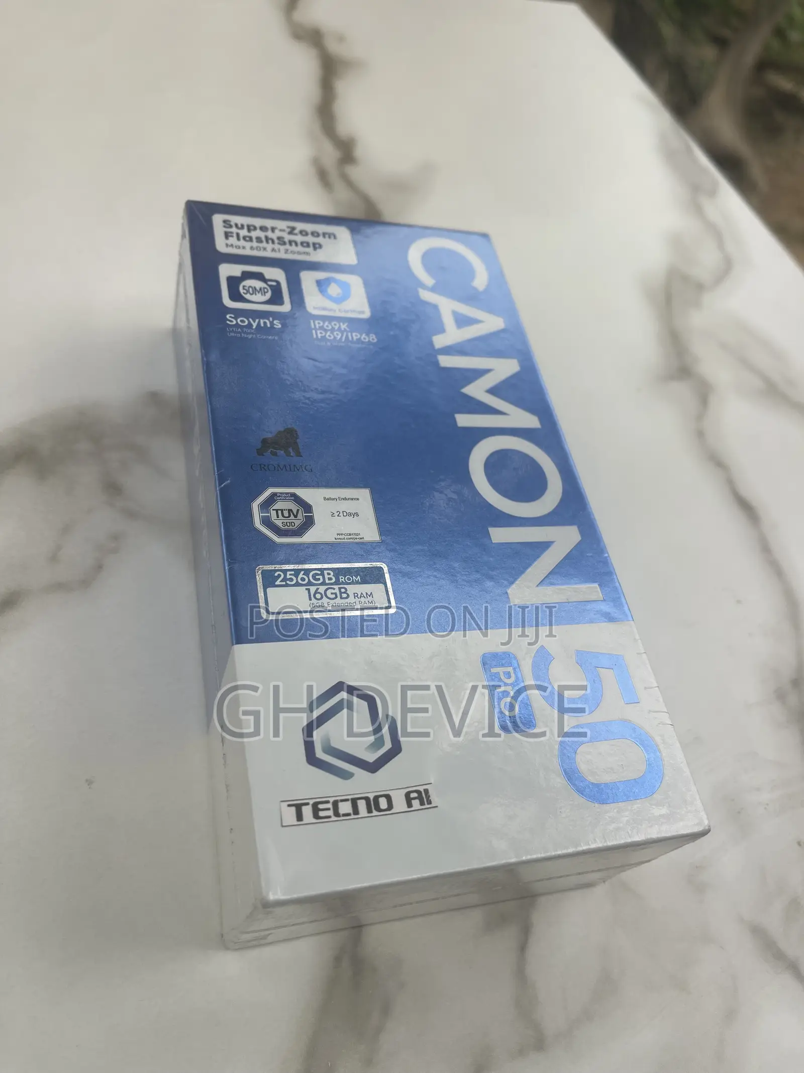 New Tecno Camon 50 Pro 256 GB Black