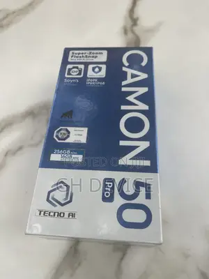 New Tecno Camon 50 Pro 256 GB Black