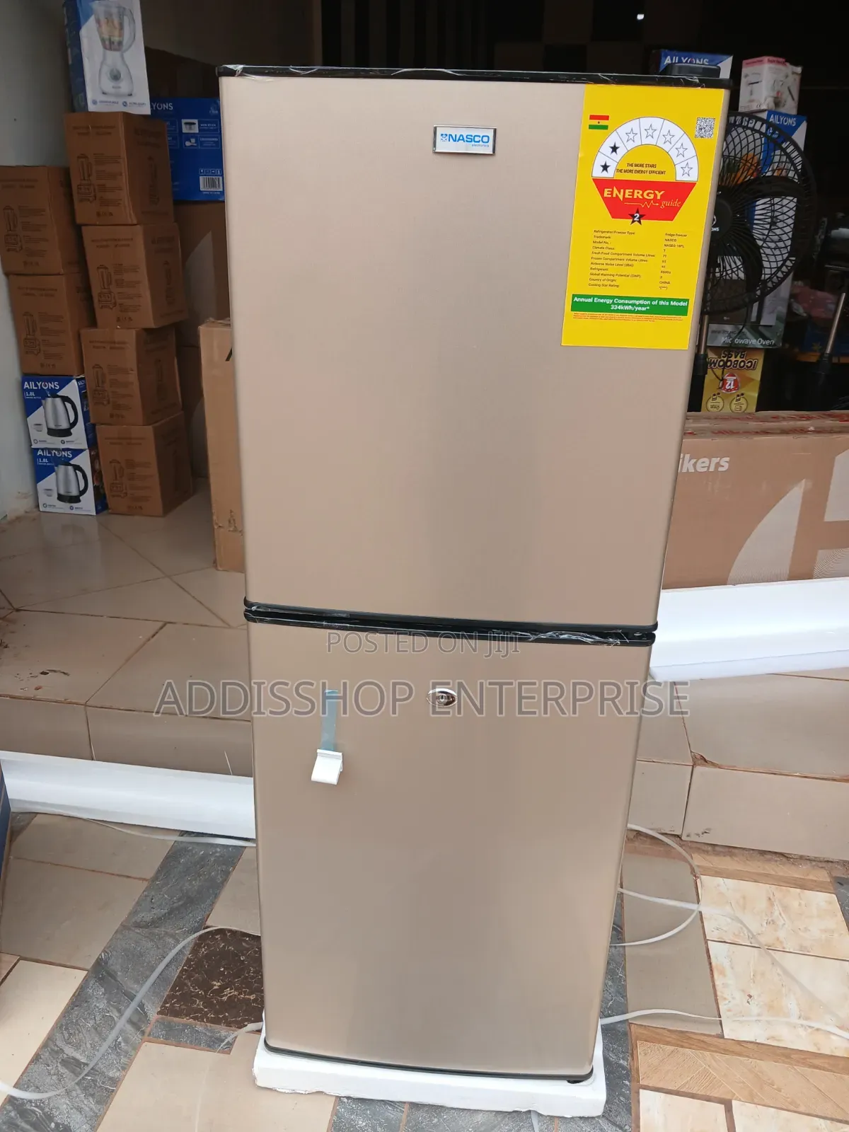 Nasco 136 Liters Bottom Freezer