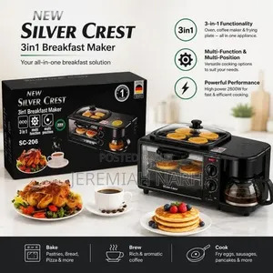3 in 1 Breakfast Maker Sliver Crest Energy Efficient