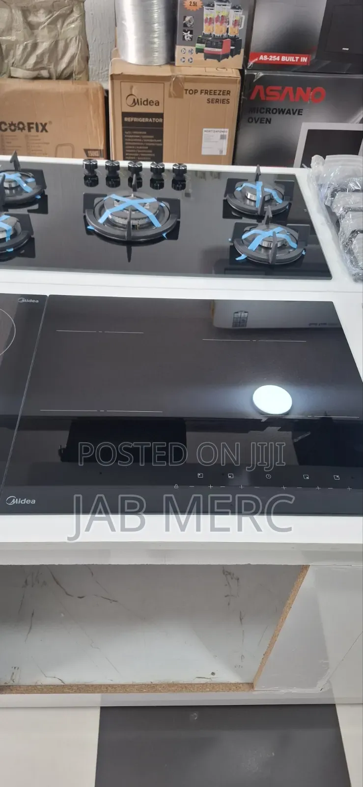 Electric Stove Hob 4 Burners Cooker Digital Controls Built In