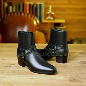 Black Leather Chelsea Boots