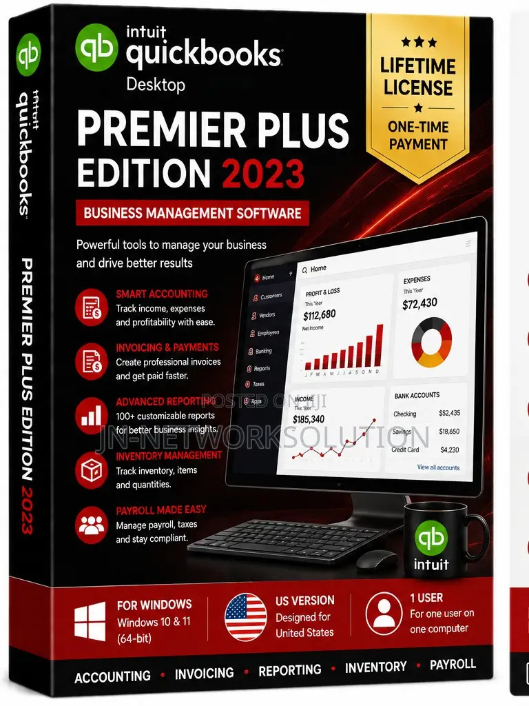 Intuit QuickBooks Desktop PremierPlus Edition2023 Lifetime(US Version)