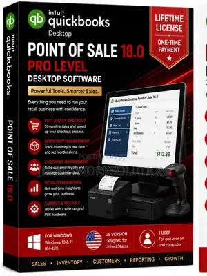 Intuit QuickBooks Desktop Point of Sale 18.0 (Pro Level) Lifetime