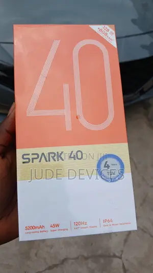 New Tecno Spark 40 128 GB Black