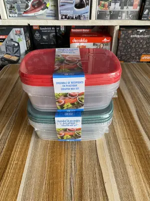 3pcs Crisper Box Set for Fruits and Leftovers