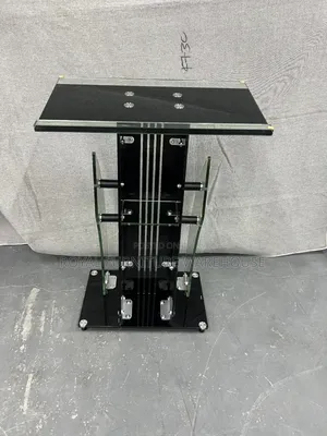Modern Tempered Glass Church Preaching Pulpit and Podium Stand