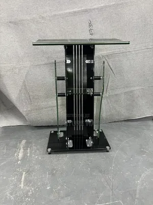 Modern Tempered Glass Church Preaching Pulpit and Podium Stand