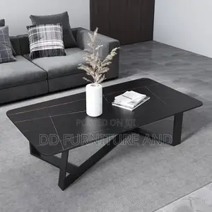 Black Mable Center Table