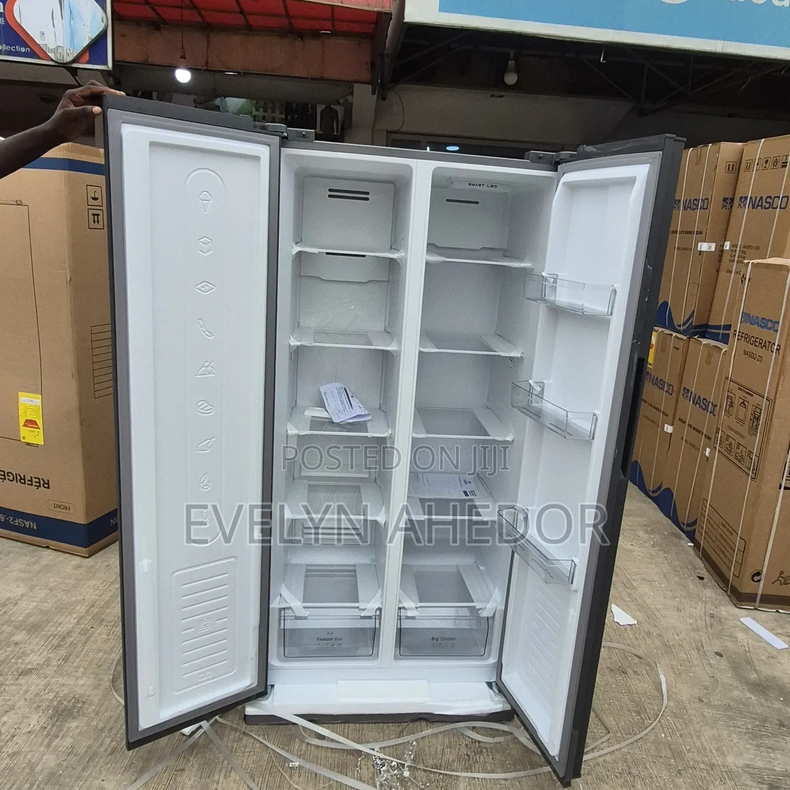 100% Best Quality of Nasco 400L Side by Side Fridge Brand New for Sale