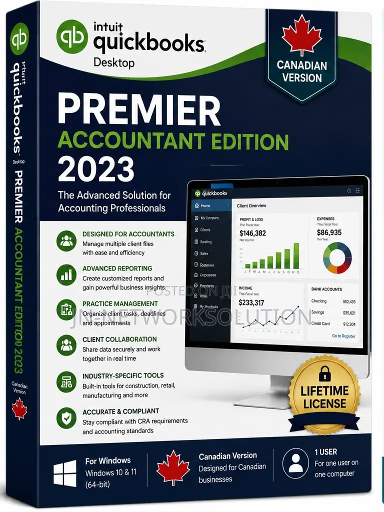 Intuit QuickBooks Desktop Premier Accountant Edition 2023 (Canadian )