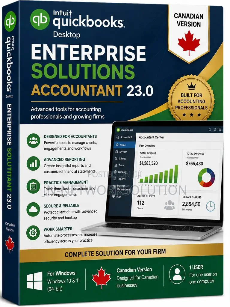 Intuit QuickBooks Desktop Enterprise Solutions Accountant 23.0 Windows
