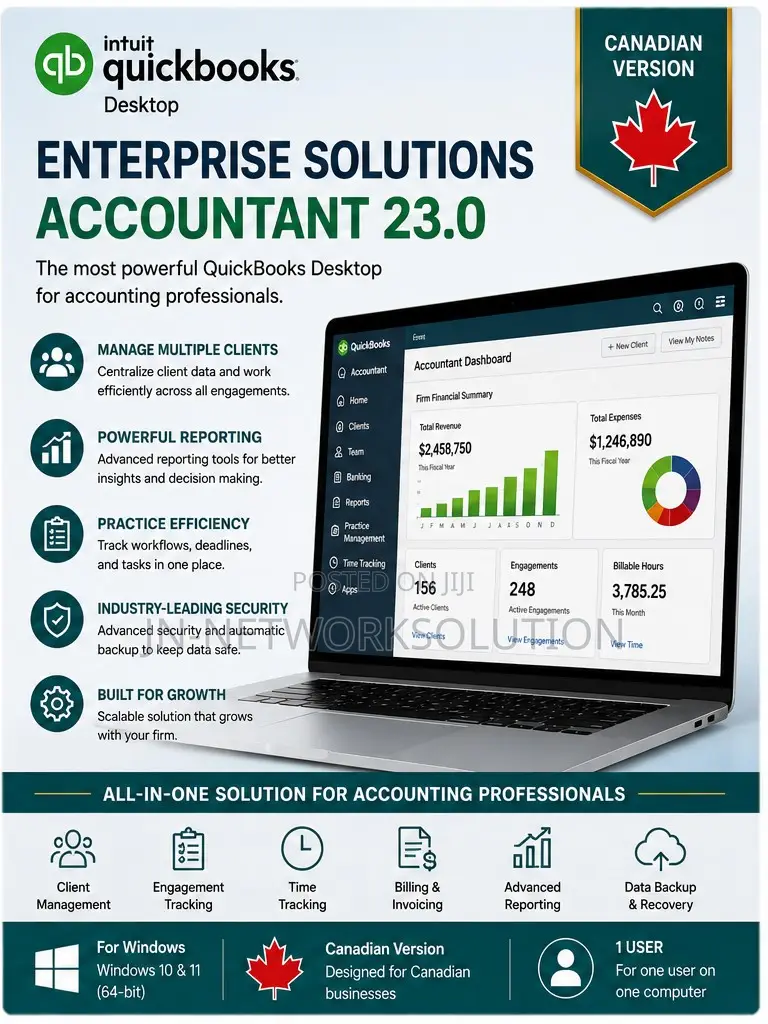 Intuit QuickBooks Desktop Enterprise Solutions Accountant 23.0 Windows