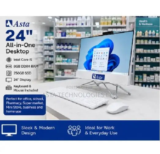 New Desktop Computer 8GB Intel Core i5 SSD 256GB