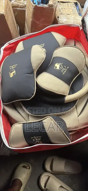 Seat Cover ( Beige and Black )