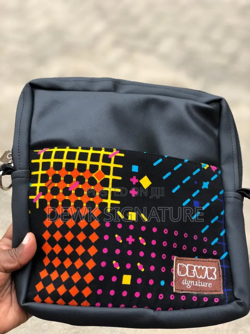 African Print Side Bag