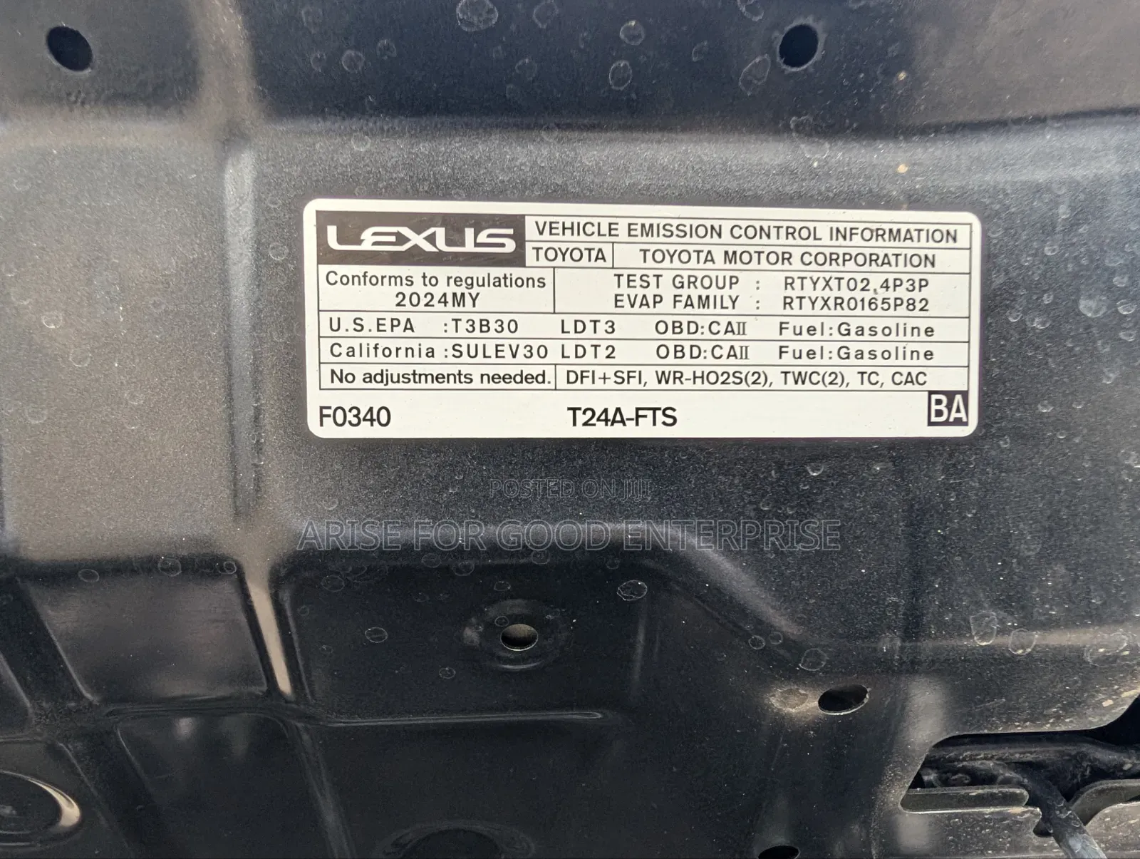 Lexus TX TX 350 AWD 2024 Black