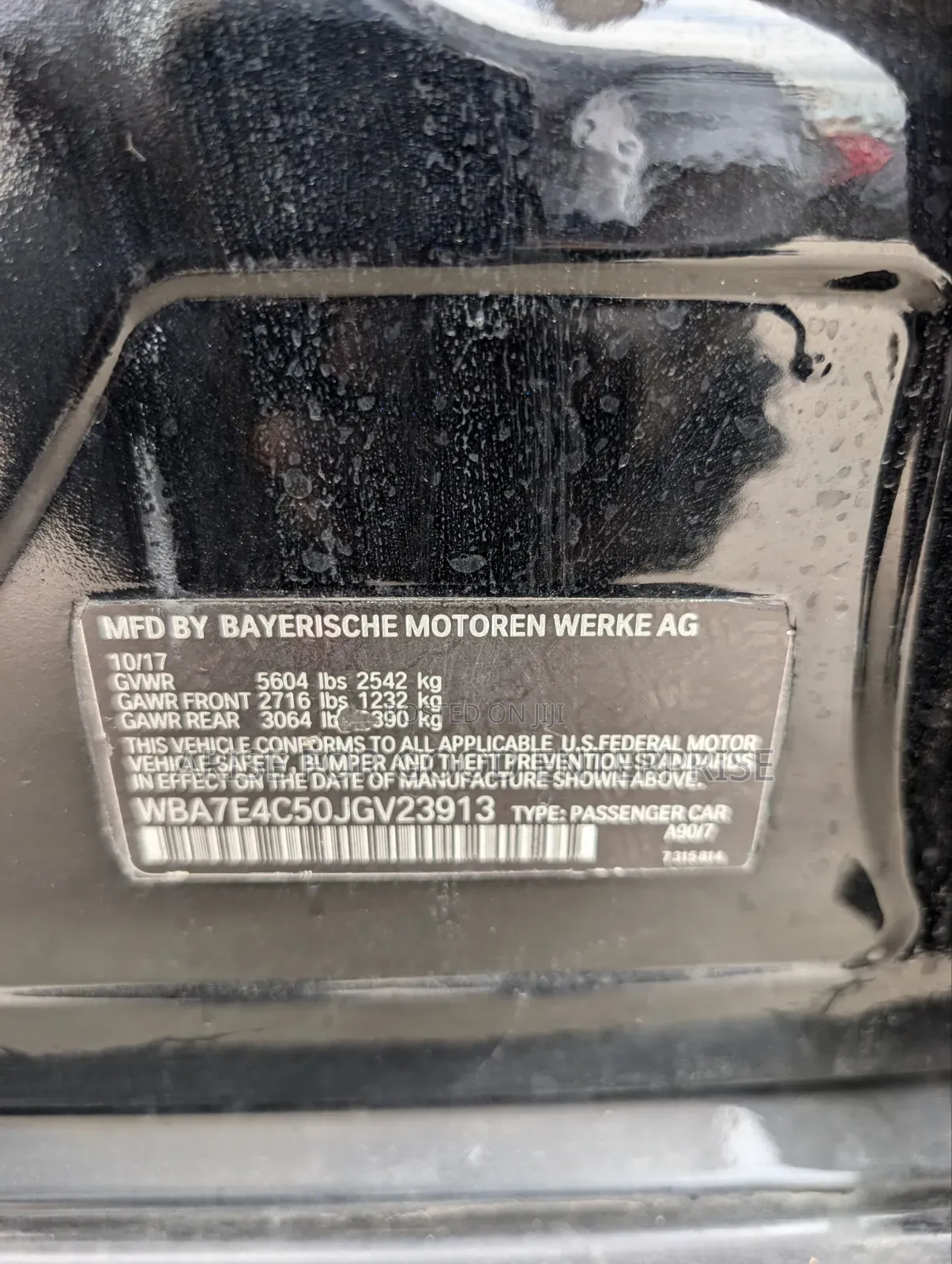 BMW 740 2018 Black