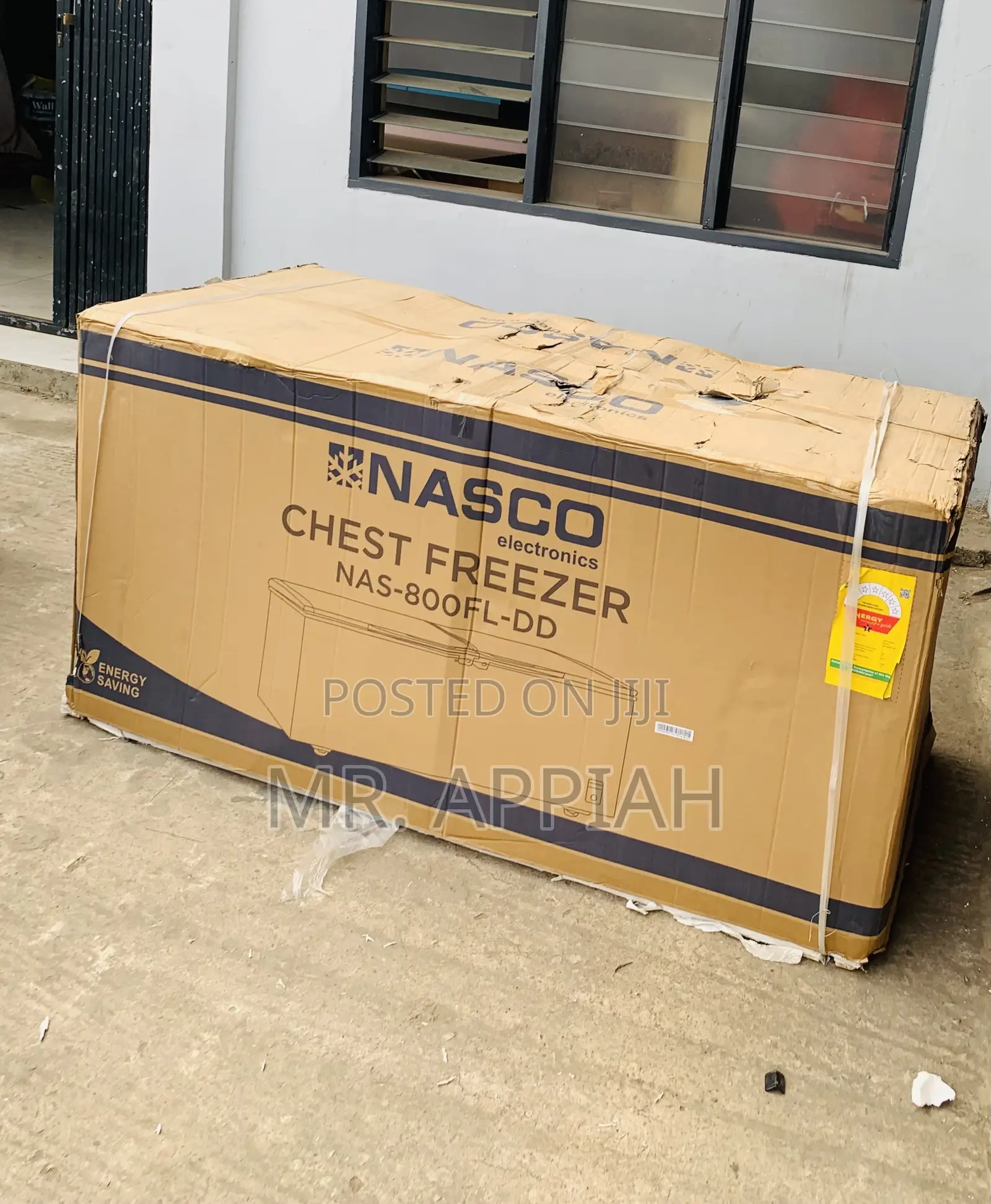 Energy Saving Nasco Nas-850fl -Dd 600L Chest Freezer(Gray) 