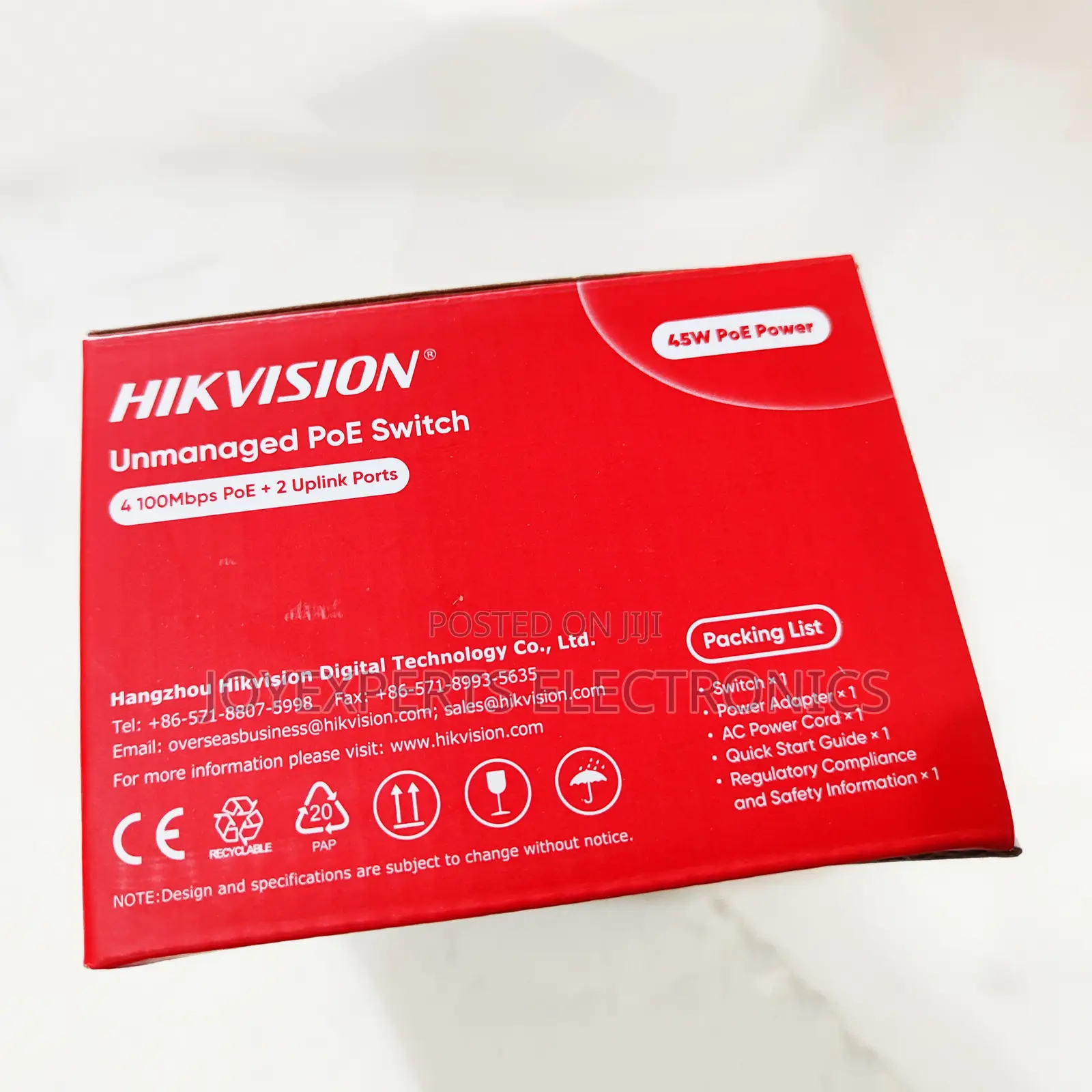 Hikvision 4-Port PoE Switch