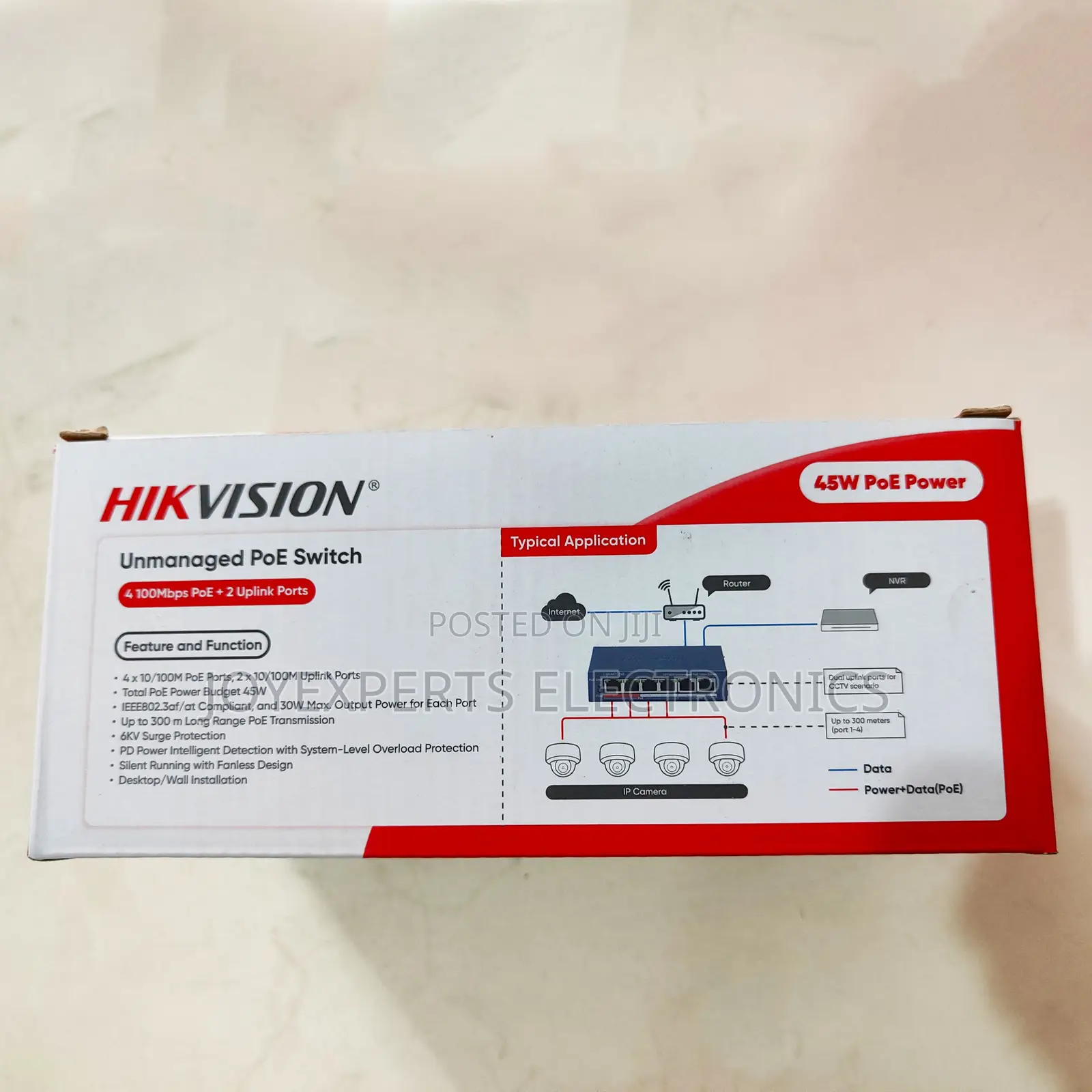 Hikvision 4-Port PoE Switch