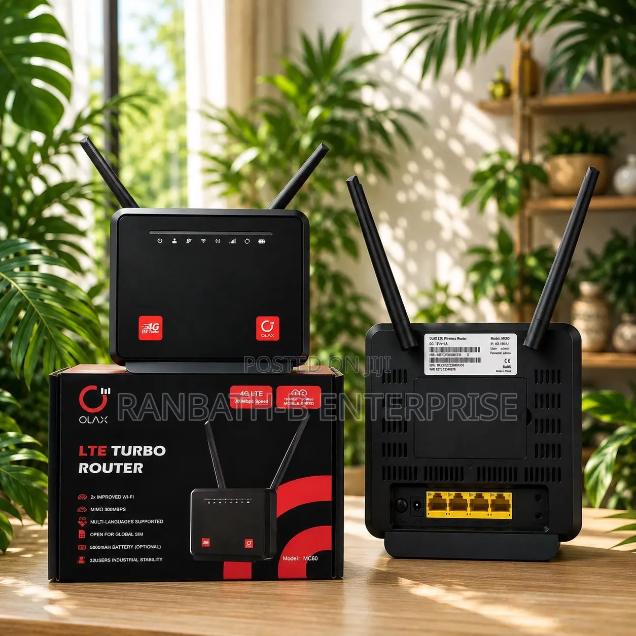 OLAX Mc60 300Mbps Turbo LTE Router – Ready for Work Home