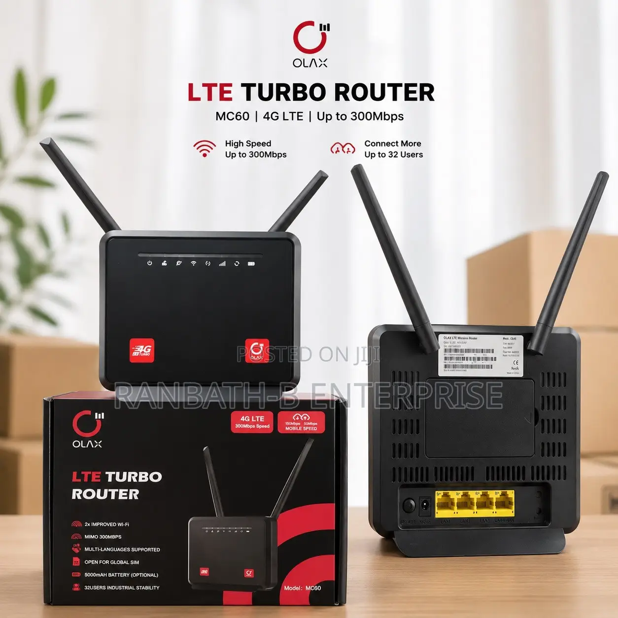 OLAX Mc60 4G LTE Router – Fast Reliable Internet