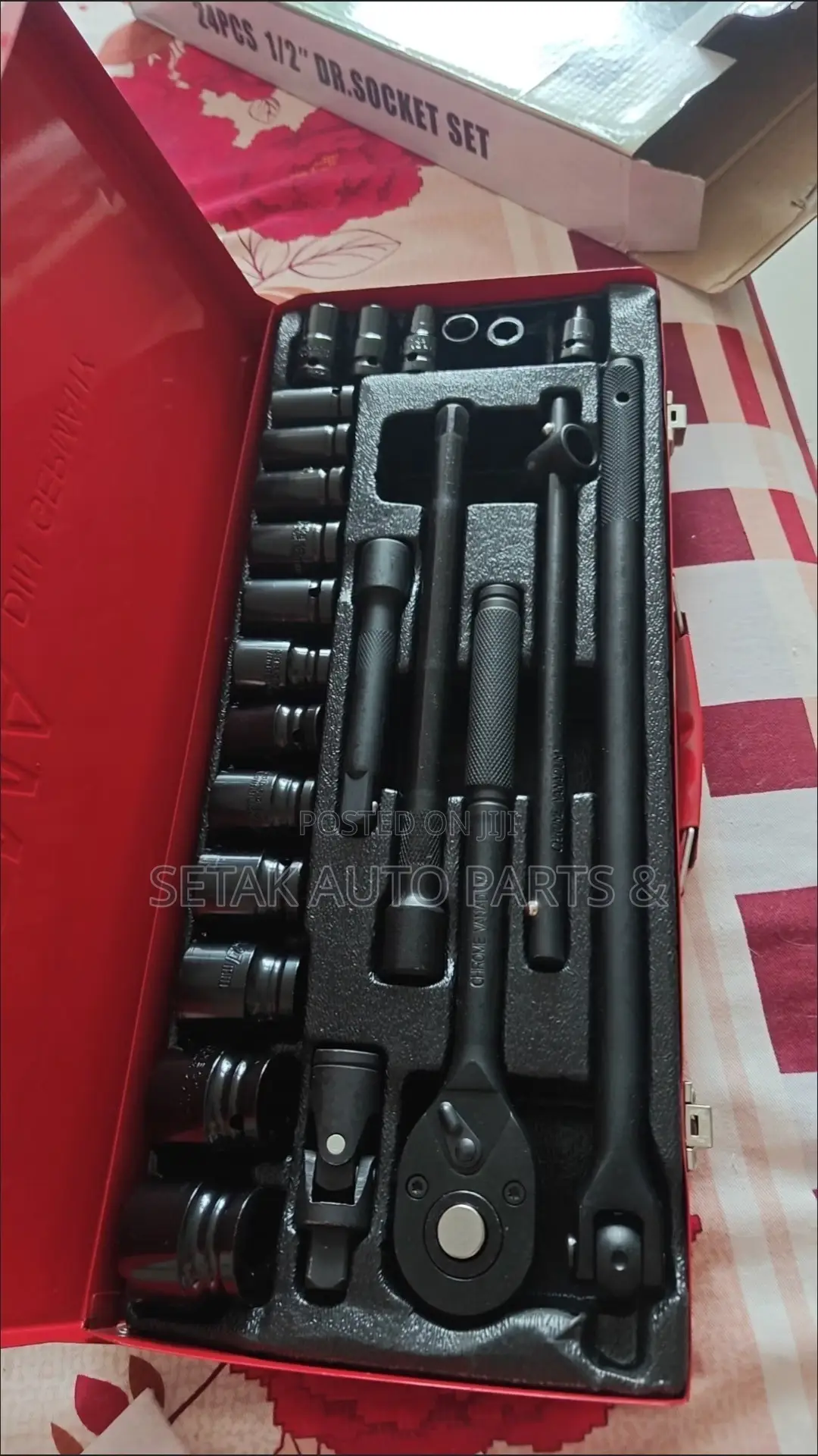 35 or 24-Piece 1/2" Socket Set / Wrench Tool Set/ Box Spanner