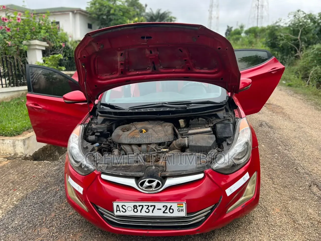 Hyundai Elantra 2013 Red