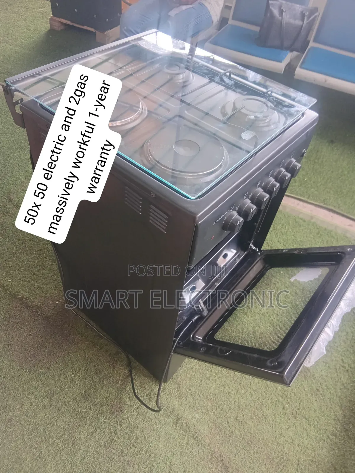 Volcano Gas Cooker With Oven – 6 Powerful Burners for Fast Cooking