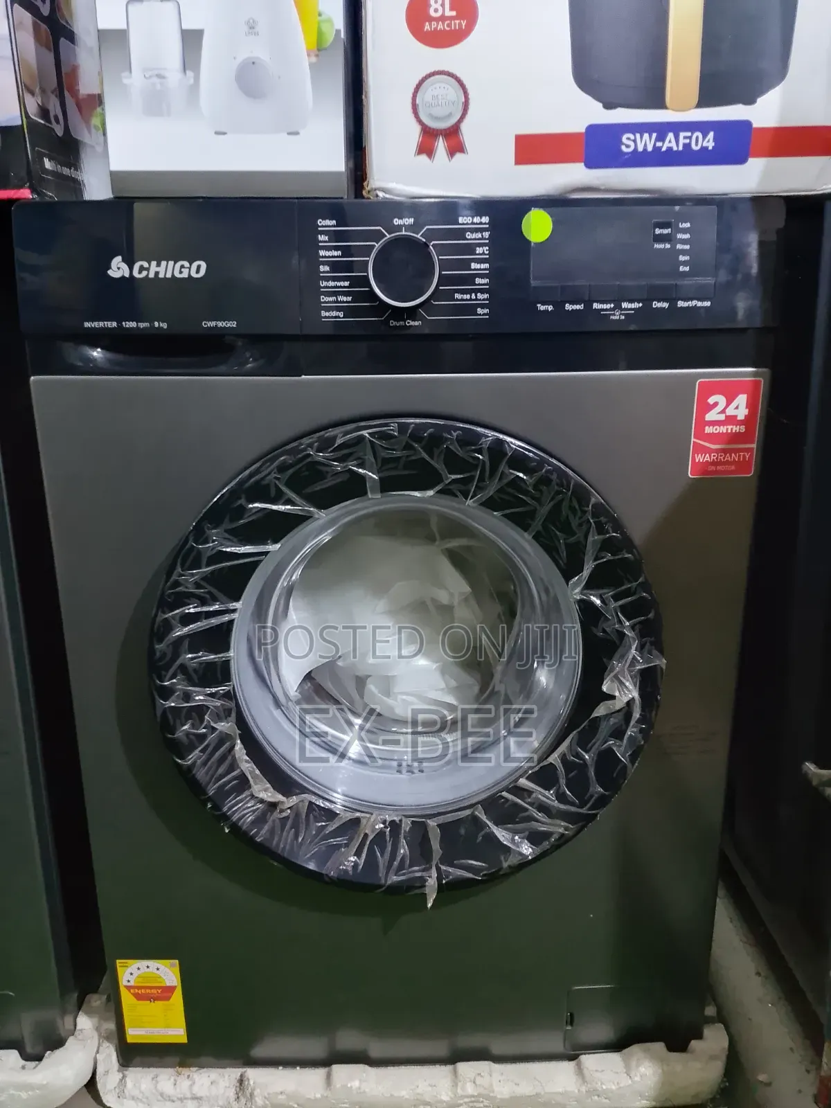 Chigo 9 Kg Front Loader Washing Machine. Strong and Energy-Efficient