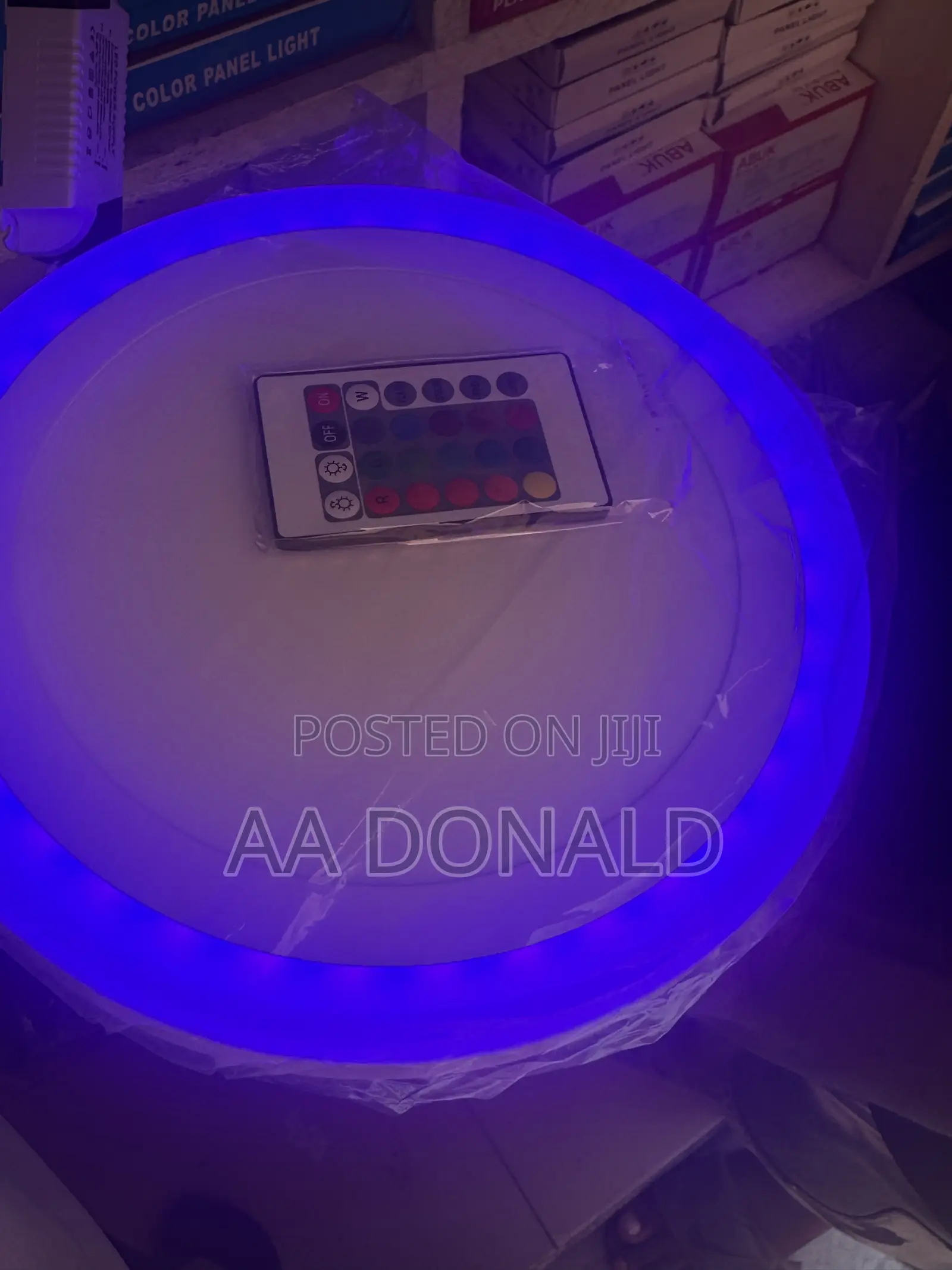 Remote Multi Color RGB Panel Light