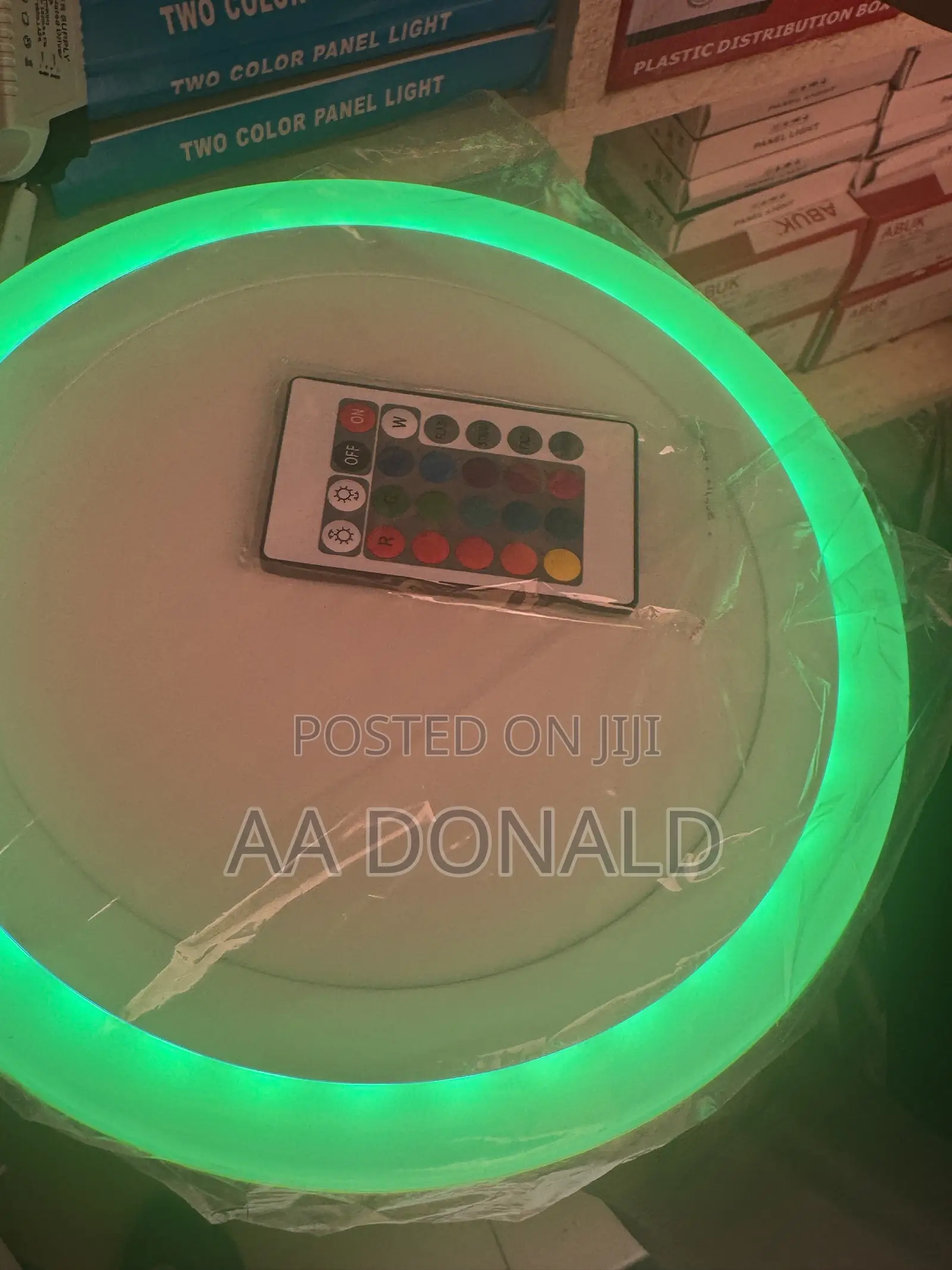 Remote Multi Color RGB Panel Light